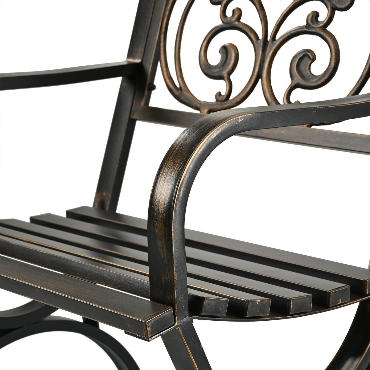 GARTENSTUHL - Schwarz, Metall (60/85.5/56cm) - Relaxdays