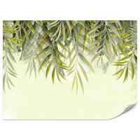 FOTOTAPETE für Schlafzimmer Exotische Blätter Grün Tropisch 450x315 - Grün, Papier (450/315cm) - Muralo