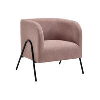 SESSEL - Textilstoff - Rosa - BLINODA - Pink, Textil (73/73.5/73cm) - Vente-Unique