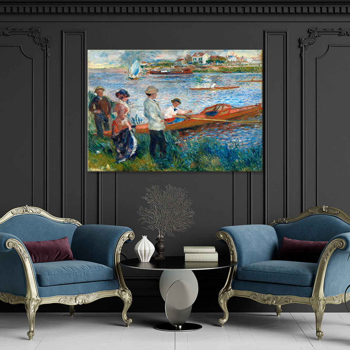 WANDBILD ruderer bei chatou auguste renoir - Multicolor, Textil (60/40cm) - Feeby