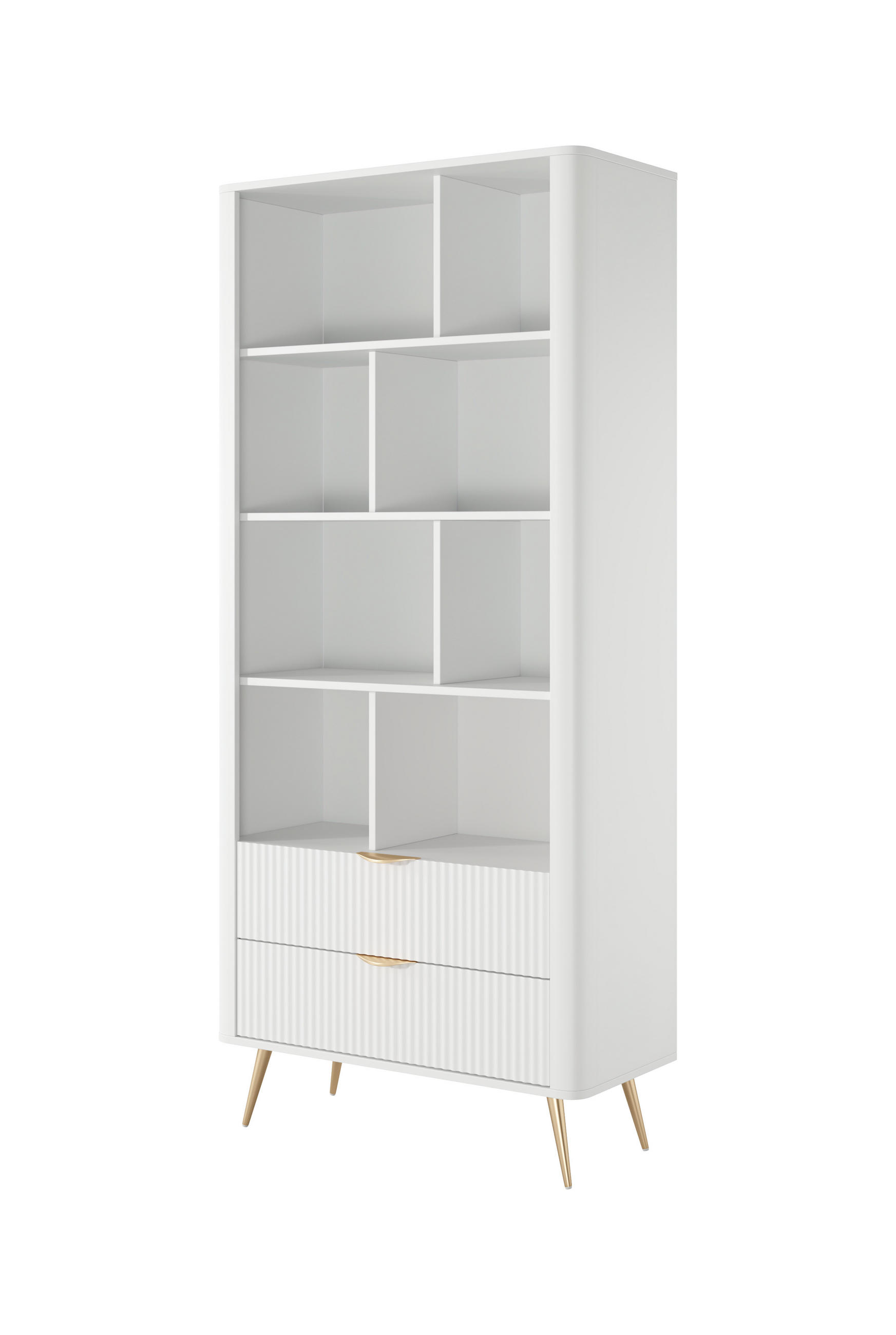 Emporius Regal Weiß 88x194x38 cm