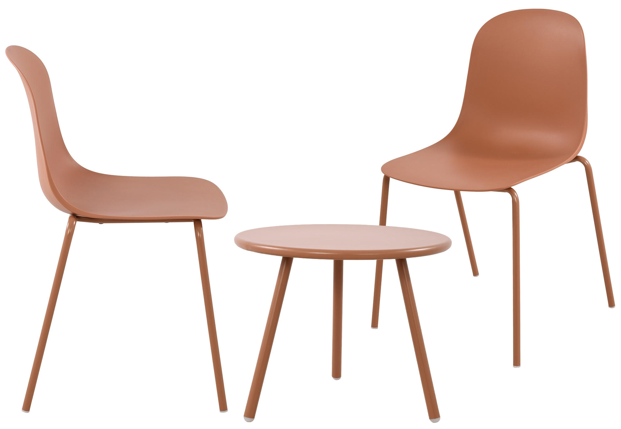 GARTENSITZGRUPPE Kunststoff Terracotta - Terracotta, Kunststoff - CLP