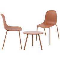 GARTENSITZGRUPPE Kunststoff Terracotta - Terracotta, Kunststoff - CLP