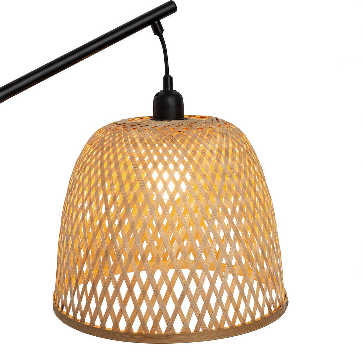 STEHLEUCHTE 50/30/156 Umiko - Beige, Naturmaterialien (30/50/156cm) - VS Venta-stock