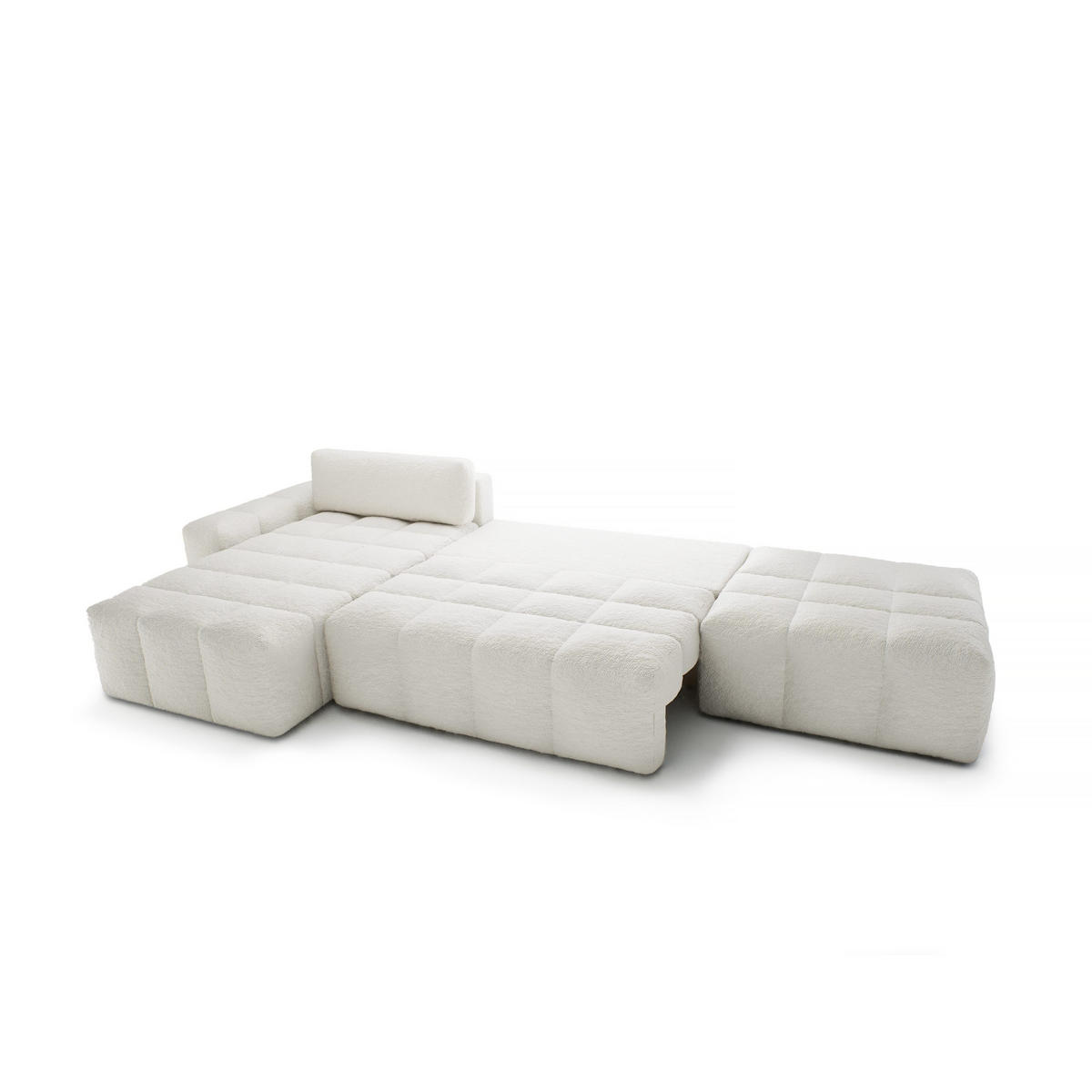 ECKSOFA mit Schlaffunktion Liptitz La, Creme - Creme, Textil (100/363cm) - Fedve