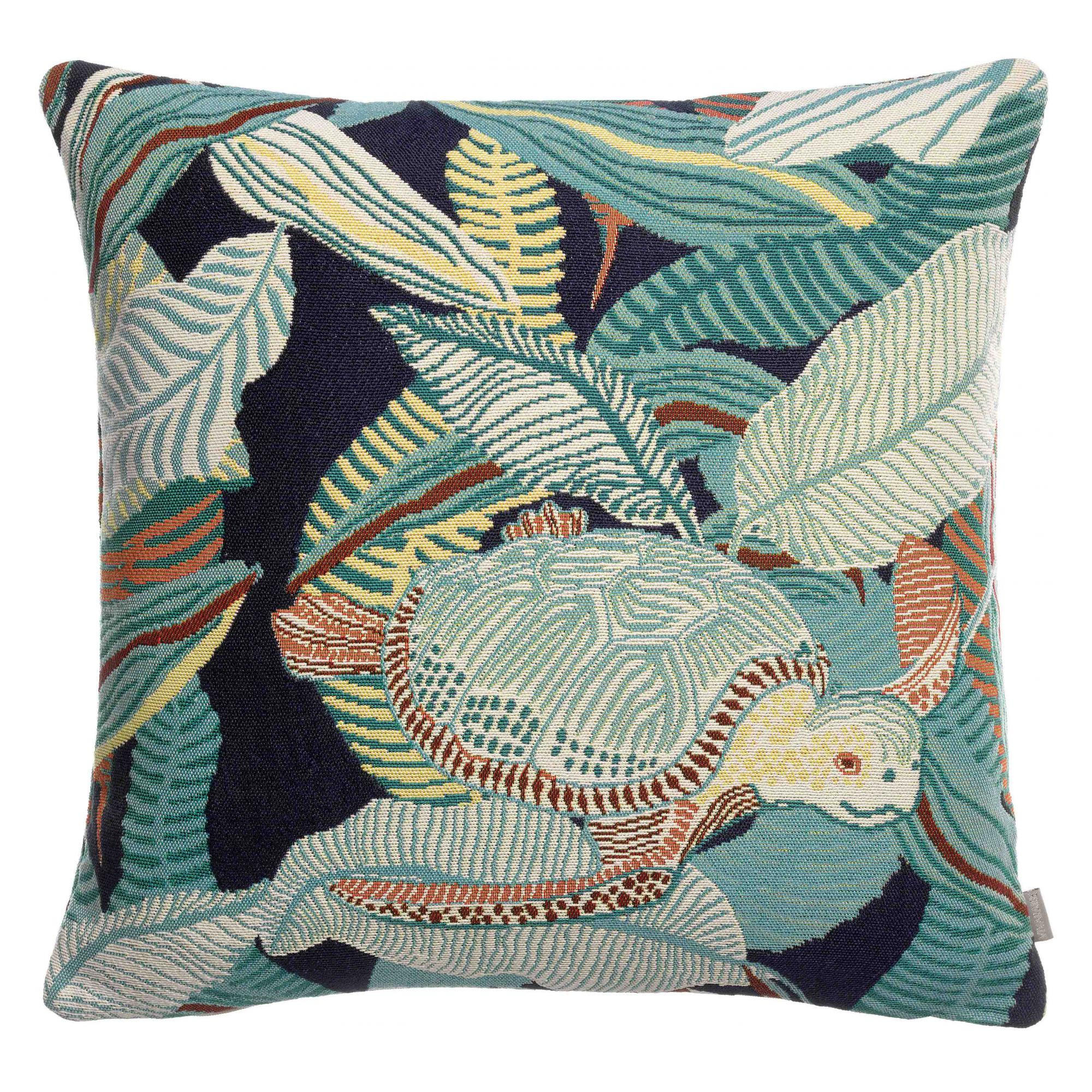 OUTDOOR-KISSEN Dori lagunenblau 45 x 45 cm - Türkis, Textil (45/45cm) - Vivaraise