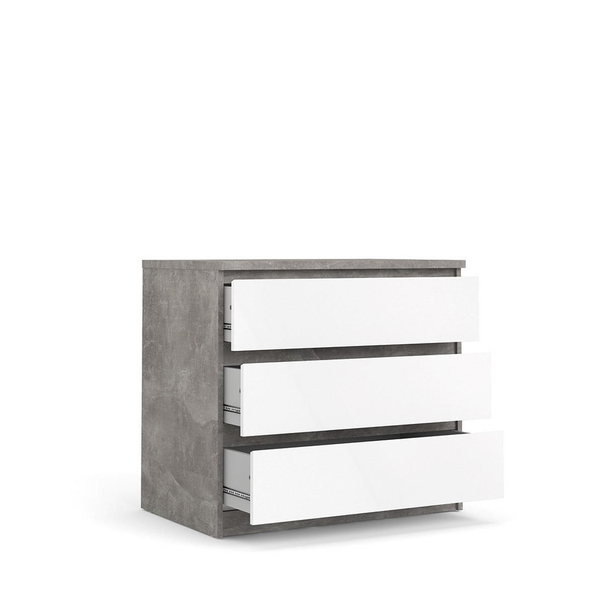 KOMMODE Beton Dekor - Grau, Holzwerkstoff (77/70/50cm) - ebuy24