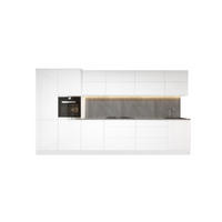 KÜCHENZEILE 40 cm - Velmora KÜ-AS-003 - in Weiß / Hochglanz - Weiß, Holz (400/212/58cm) - ROYAL24_MARKT
