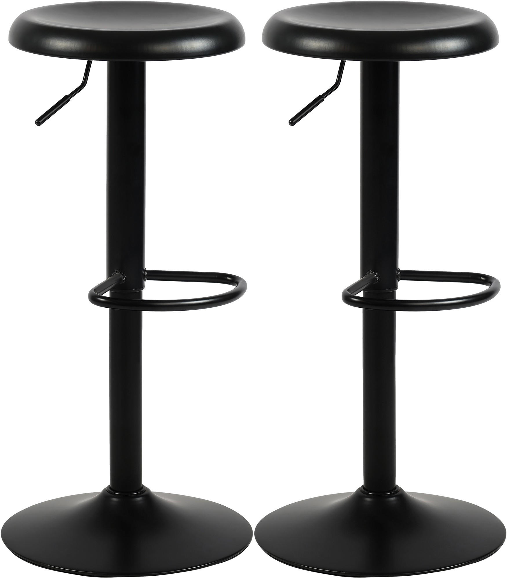 BARHOCKER 2er Set Metall Schwarz - Schwarz, Metall (38.5/58/38.5cm) - CLP
