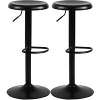 BARHOCKER 2er Set Metall Schwarz - Schwarz, Metall (38.5/58/38.5cm) - CLP