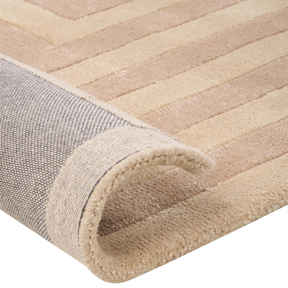 KOBEREC Béžový 200/300 cm Viskóza Sarai - béžová, textil (200/300cm) - Beliani