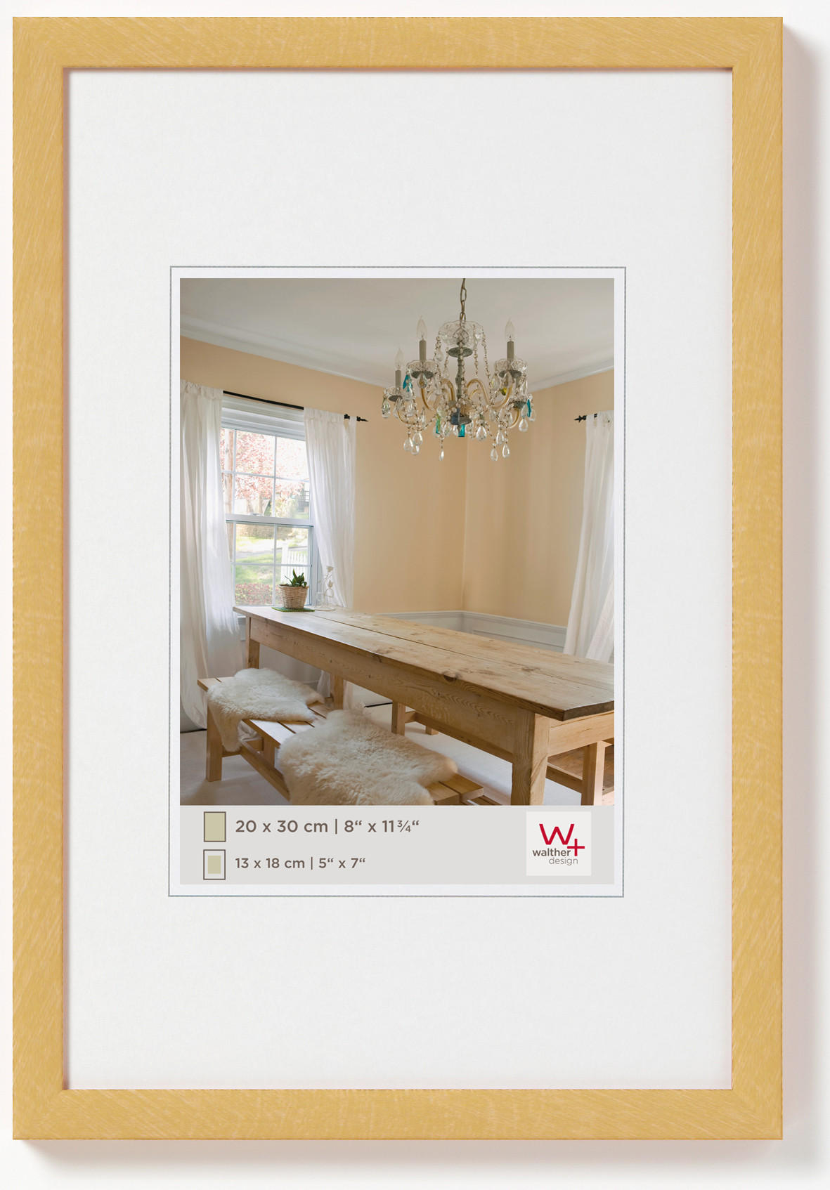 walther design Bilderrahmen Gold 15x20 cm