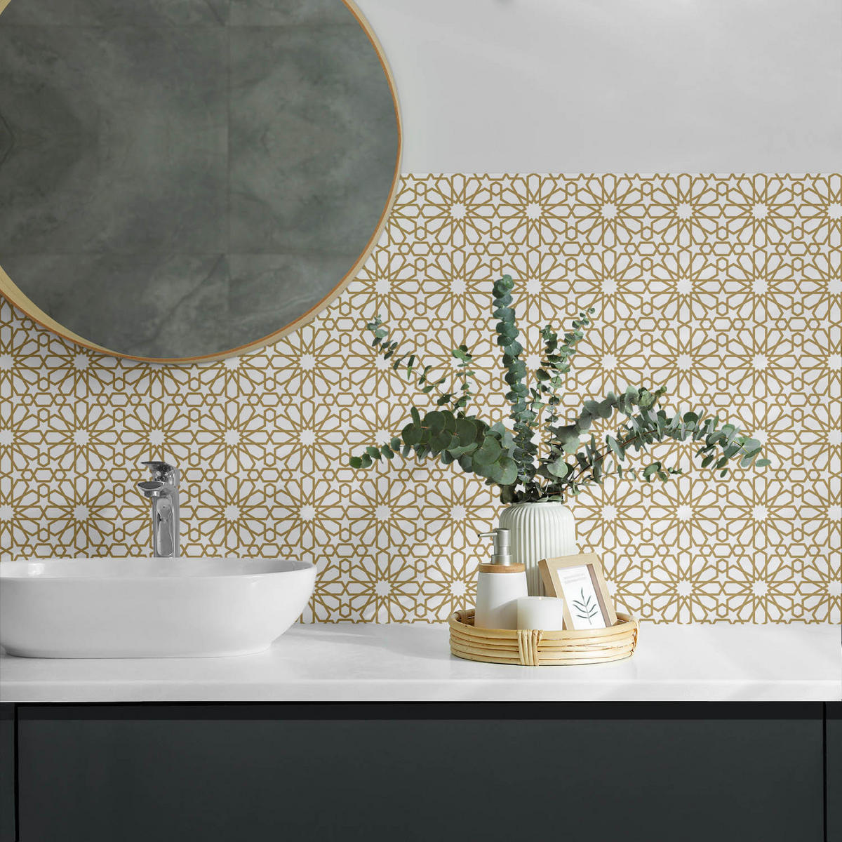 WANDPANEEL 6x 60x30 cm selbstklebend Zahira - Ecru, Kunststoff (30/1.6/60cm) - Wallfluent