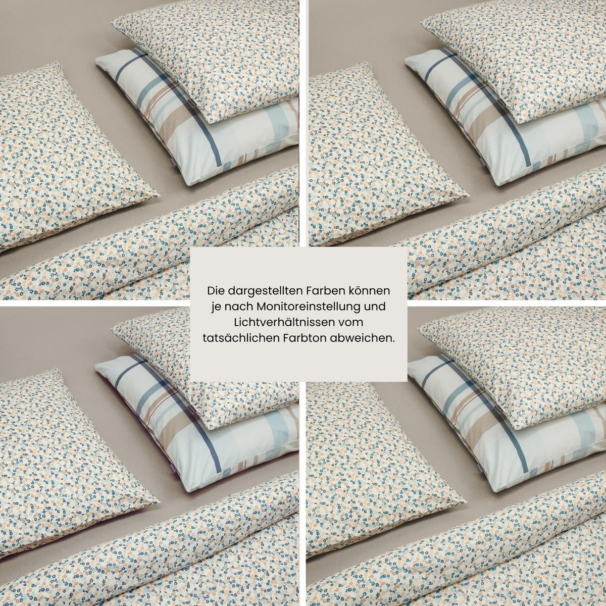 BETTWÄSCHESET Ezra - Renforcé - 2-teilig - 135x200 cm - Hellpetrol - Hellblau, Textil (135/200cm) - SCHIESSER