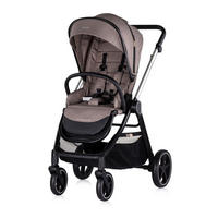 KOMBIKINDERWAGEN Marbella 3 in 1 beige Fußabdeckung Einlage i-Size Babyschale - Beige, Metall (90/63/108cm) - Chipolino