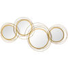 WANDDEKORATION, Eisen, Gold - Goldfarben, Metall (4/56/107cm) - HOMCOM