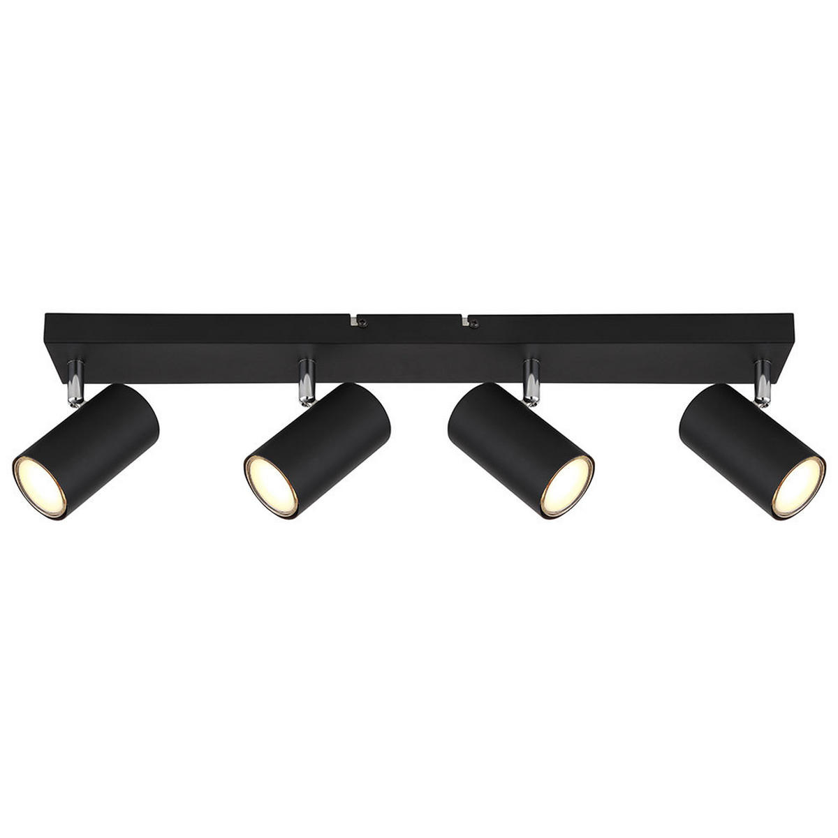 DECKENLEUCHTE Robby Schwarz flexibel - Schwarz, Metall (56/6/12cm) - Globo Lighting