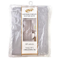 DUSCHVORHANG Zac Grau 180/180/180 cm Textilien - Grau, Textil (180/180cm) - Mondex
