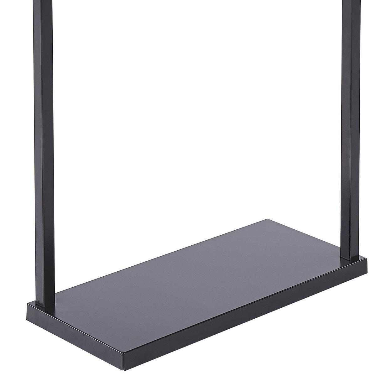 HANDTUCHSTÄNDER Stahl schwarz 42 x 83 cm Garcitas - Schwarz, Metall (42/83/19cm) - Beliani
