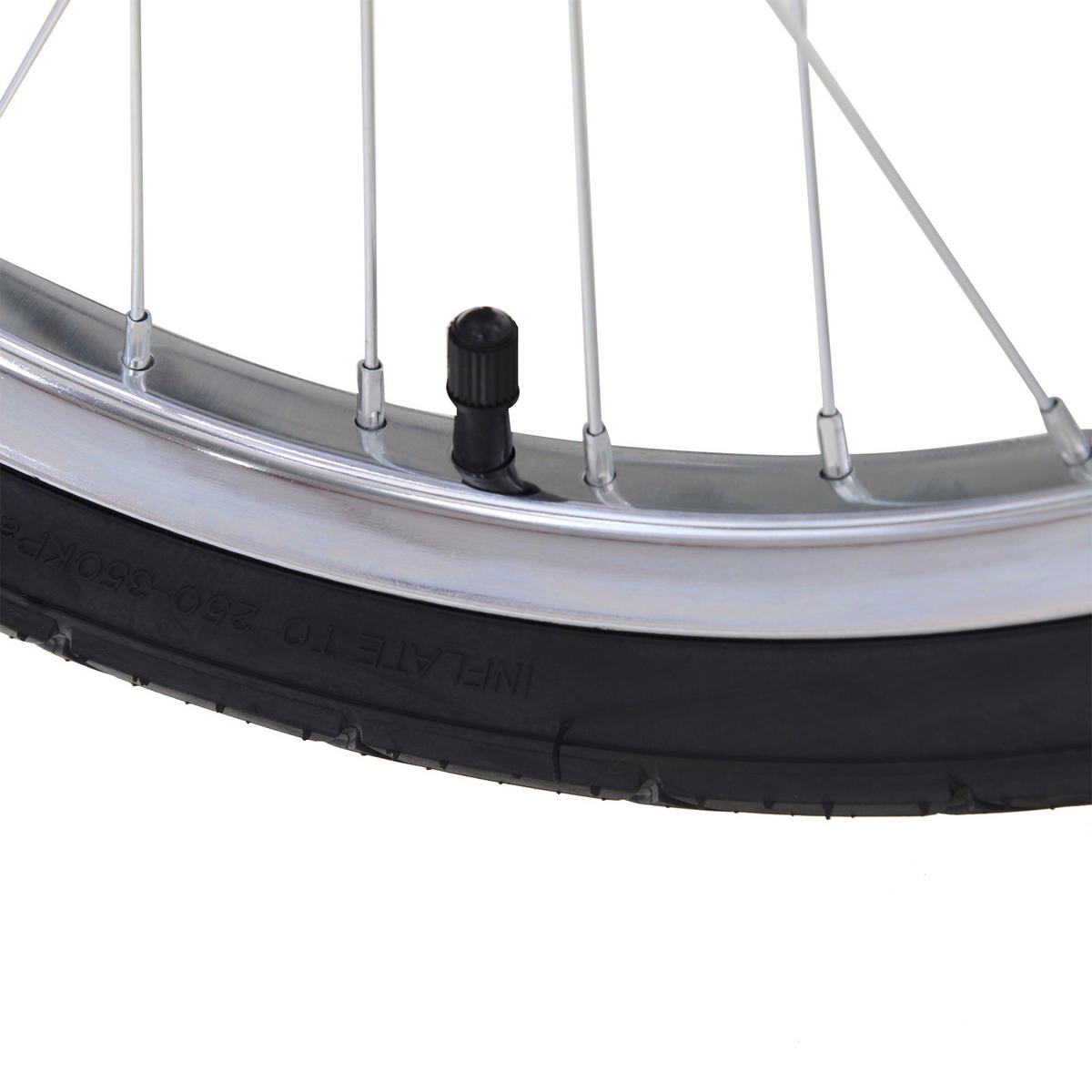 FAHRRADANHÄNGER DE-09178 klappbar, wasserdicht, bis 40 kg Schwarz - Grau, Metall (88/60/140cm) - ComfortXL