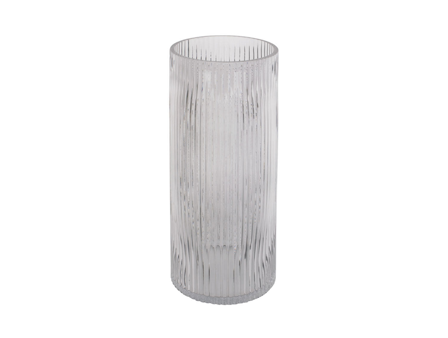 VASE Allure Straight 12/12/30 cm - Grau, Glas (12/30cm) - Present Time