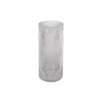 VASE Allure Straight 12/12/30 cm - Grau, Glas (12/30cm) - Present Time