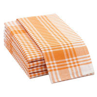 GESCHIRRTÜCHER, 5er-Set, 50x70 cm, 100% Baumwolle, Orange - Orange, Textil (50/70cm) - Zollner