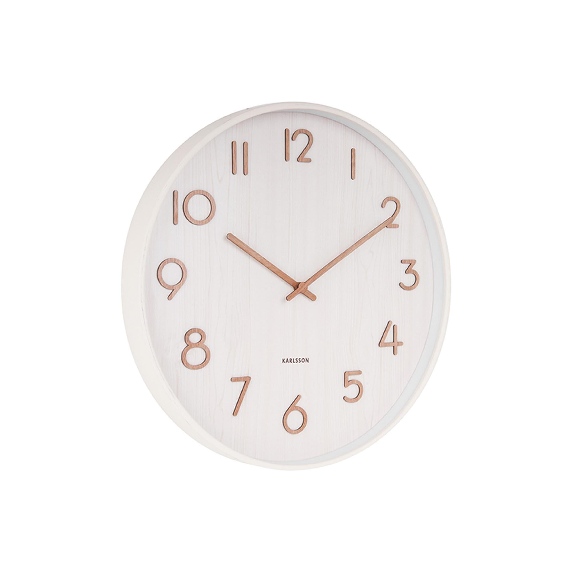 Karlsson Wanduhr Weiß 60x60x5.4 cm