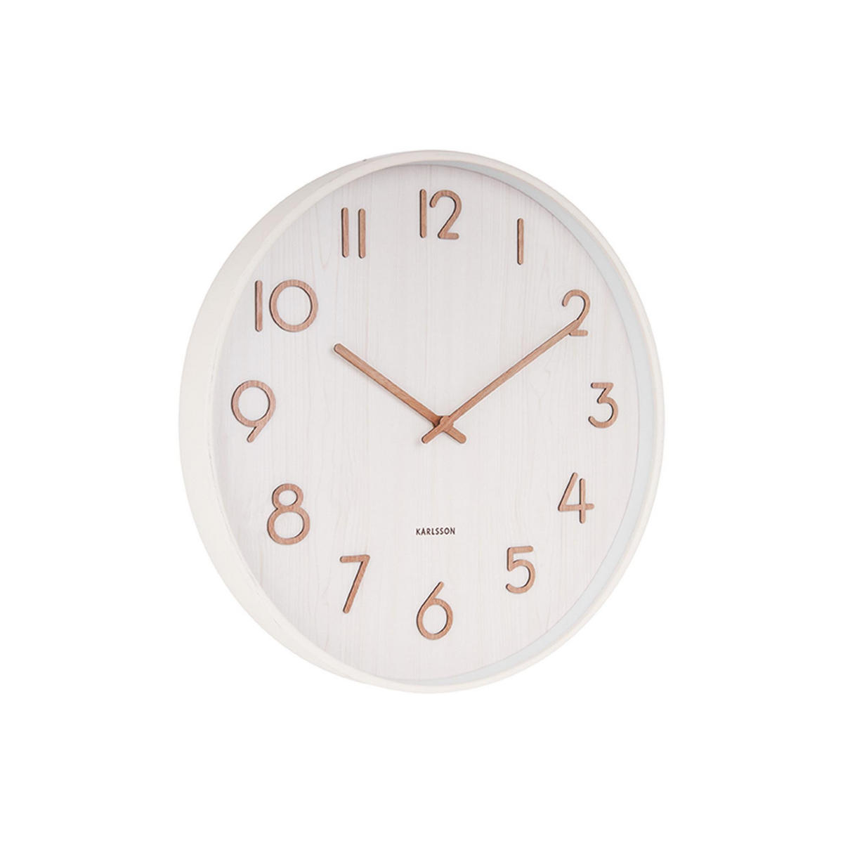 WANDUHR Weiß 5.4/60/60 cm - Weiß, Holz (60/60/5.4cm) - Karlsson