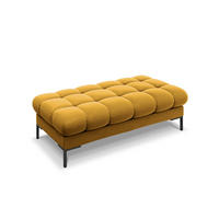 BANK Mamaia aus Samt gelb 2 Sitzplätze - Gelb, Textil (133/41/62cm) - Micadoni