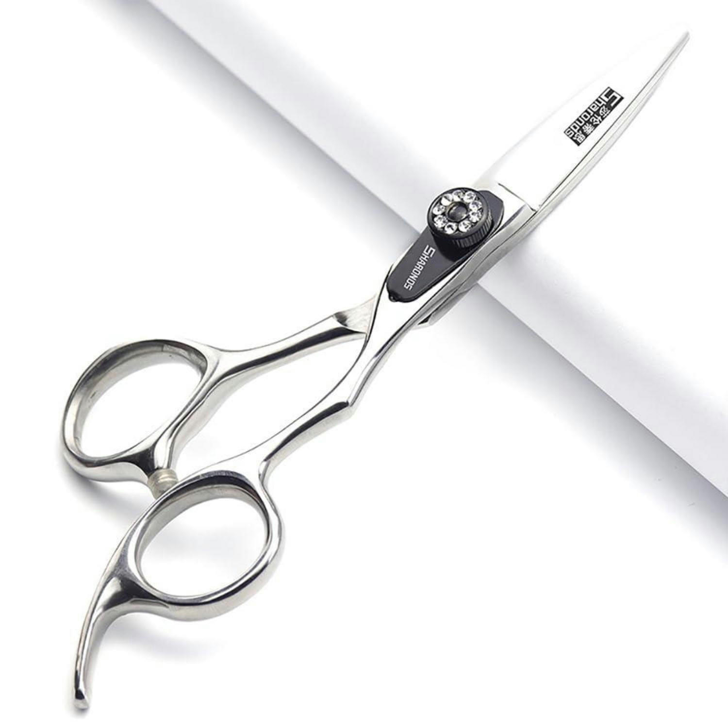 HAARSCHERE 5/5.5/6 Zoll Set Edelstahl ergonomisch - Silberfarben, Metall (12.7/1.5/12.7cm)