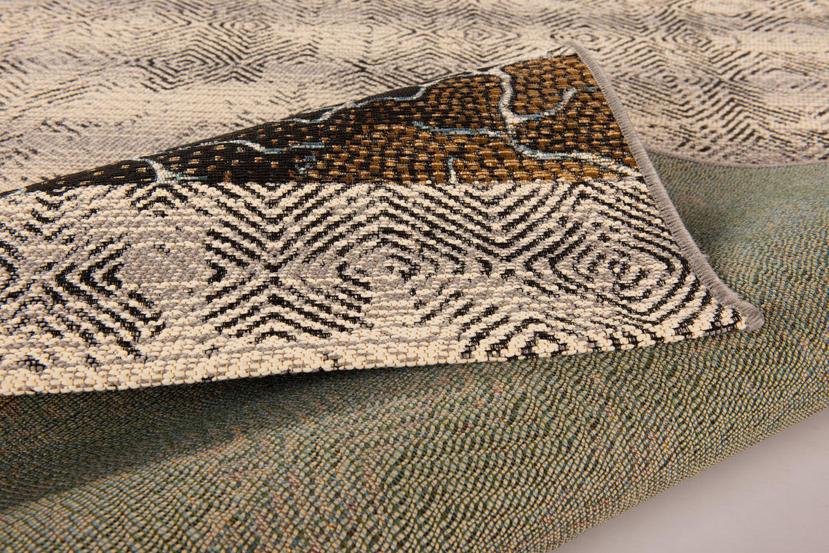 OUTDOORTEPPICH Aurora 80x165 cm - Grau, Textil (80/165cm) - Gino Falcone