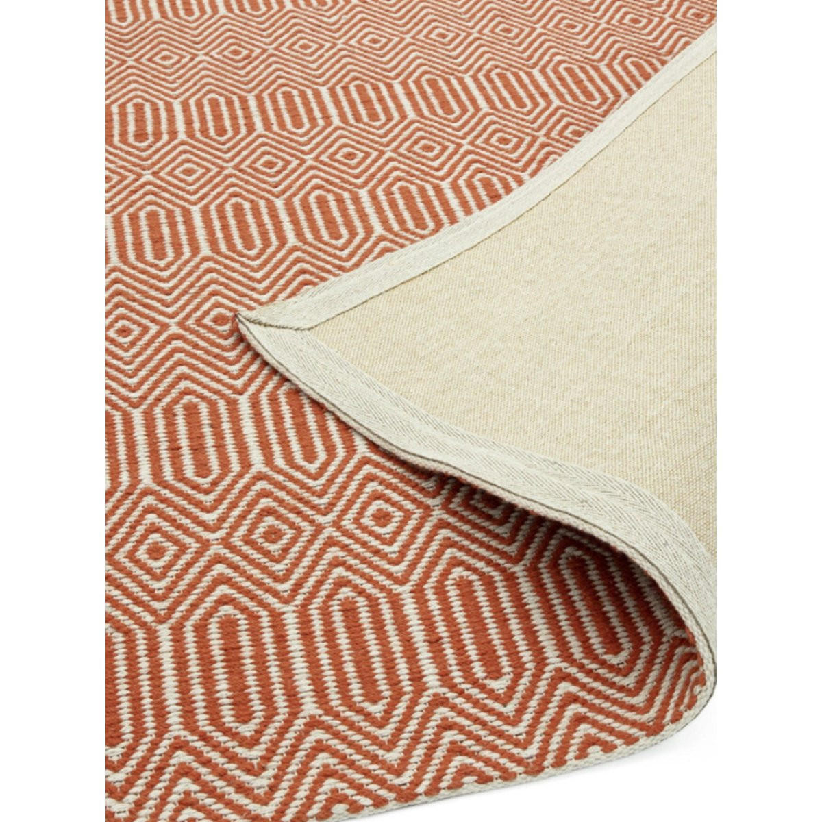 TEPPICH Handgewebter aus Wolle und Baumwolle im Berber-Stil SILWAN Orange 120 x 170 cm - Orange, Naturmaterialien (120/170cm) - Novatrend