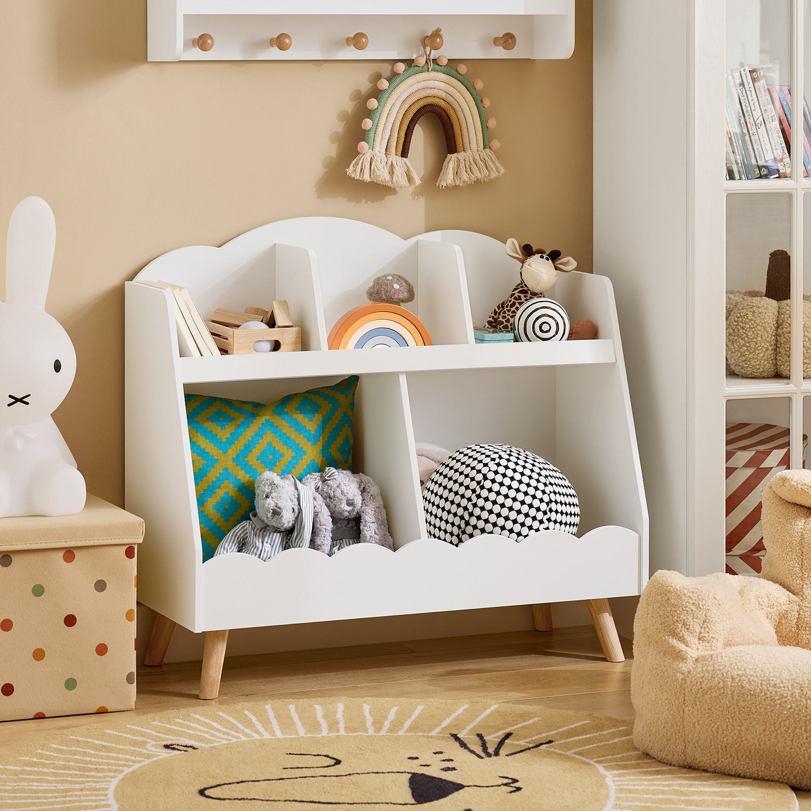 KINDERREGAL Weiß - Weiß, Holzwerkstoff (82/76/35cm) - SoBuy