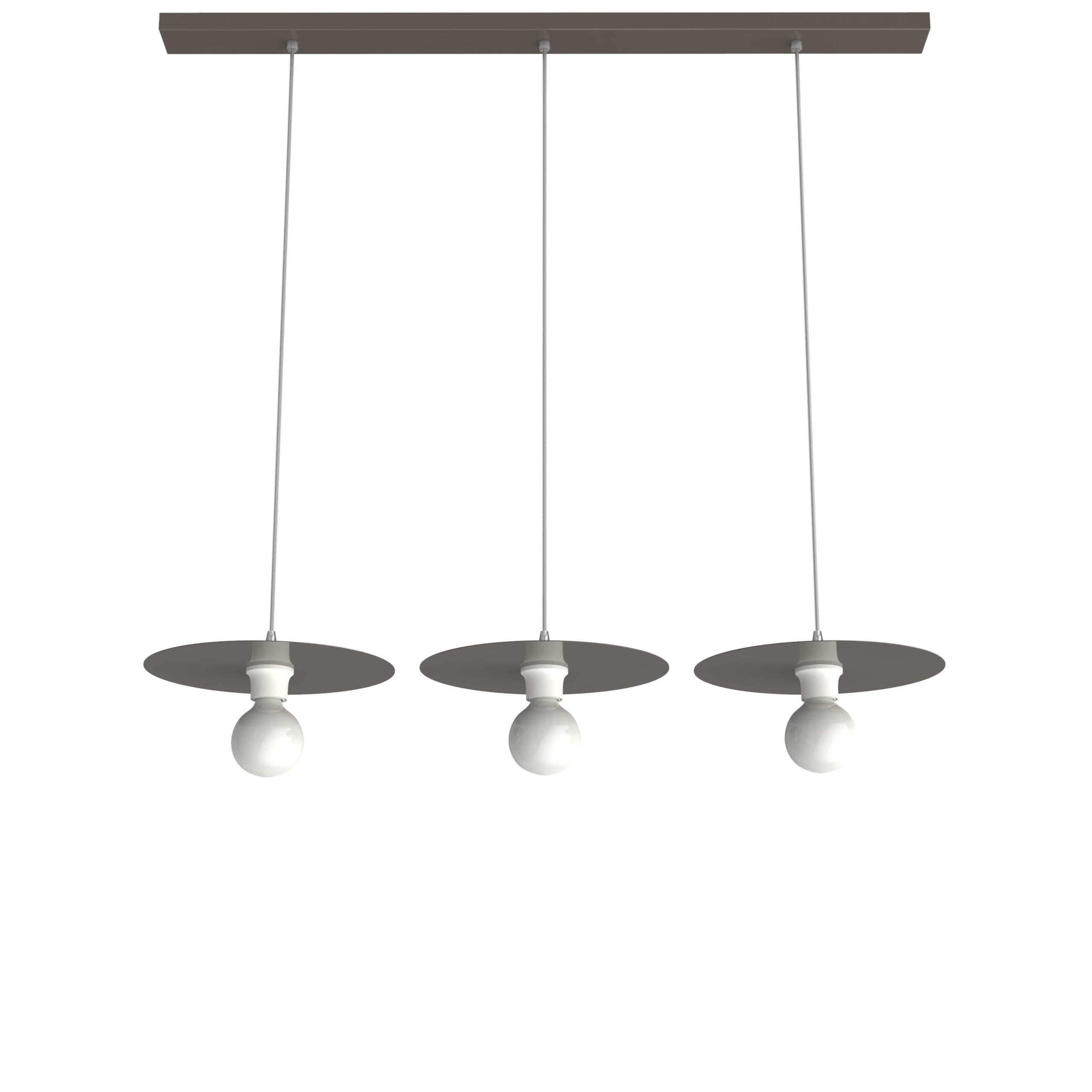 HÄNGELEUCHTE - Graubraun, Metall (30/30/7cm) - Lumicom