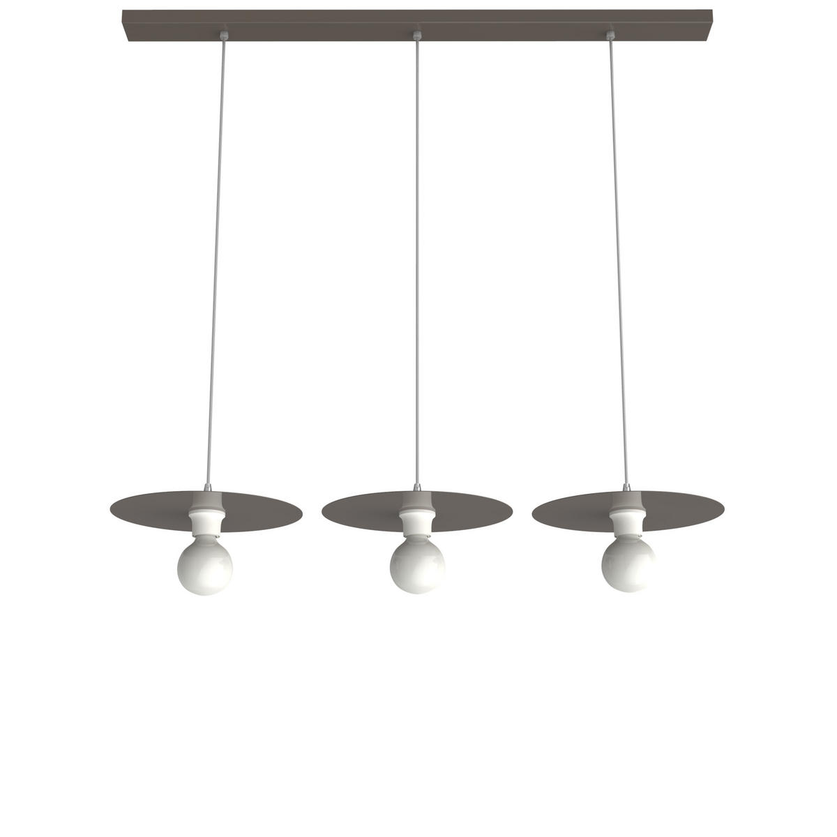 HÄNGELEUCHTE - Graubraun, Metall (30/30/7cm) - Lumicom