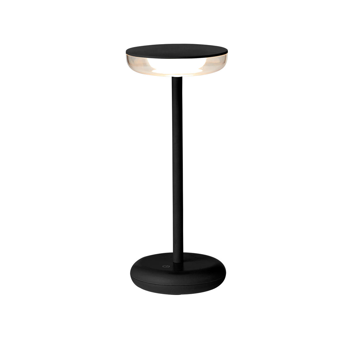 LED-TISCHLAMPE Schwarz Dimmbar Akku 1800mAh 180lm warmweiß Touch USB-C Nachttischleuchte Höhe 27,4 cm - Schwarz, Kunststoff (11/11/27.4cm) - Northpoint