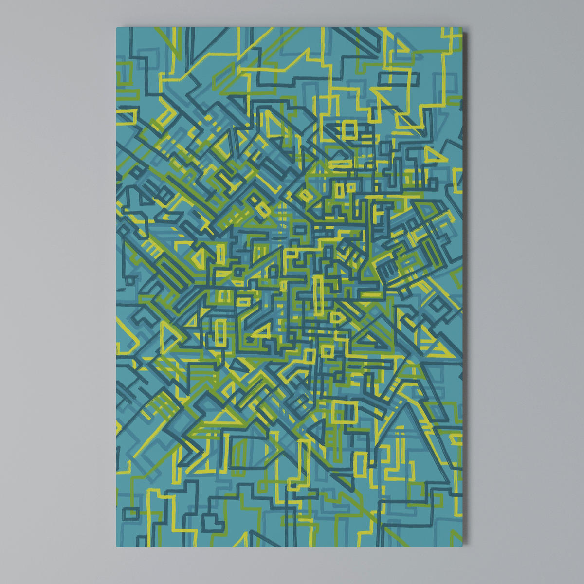 LEINWANDBILD Nostalgic Memories 40/60 cm - Blau, Textil (40/60cm) - SpaceRebels