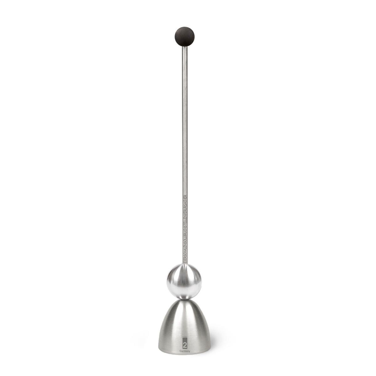 EIERSCHALENSOLLBRUCHVERURSACHER Clack Klassik, Silikonkugel Schwarz - Schwarz, Metall (4.5/29.5/4.5cm) - Take2