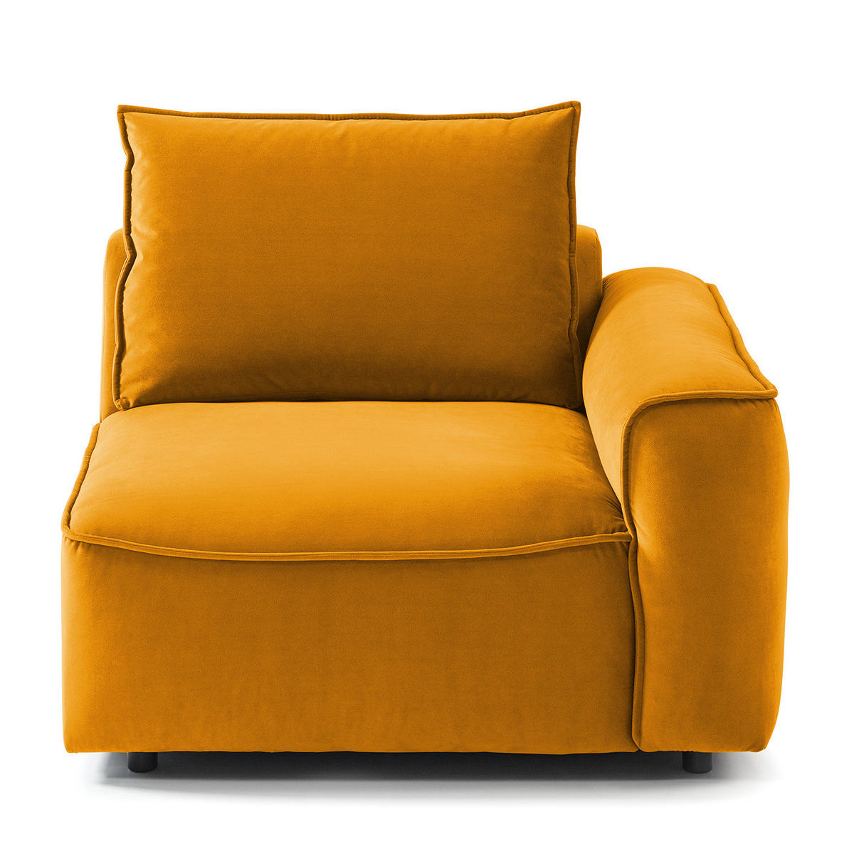 MODULSESSEL - Orange, Holz/Textil (104/82/99cm) - home24