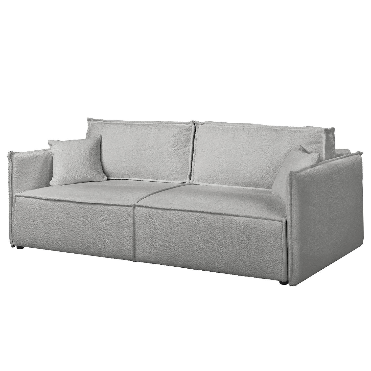 SCHLAFSOFA - Schwarz/Grau, Kunststoff/Textil (221/70/105cm) - home24