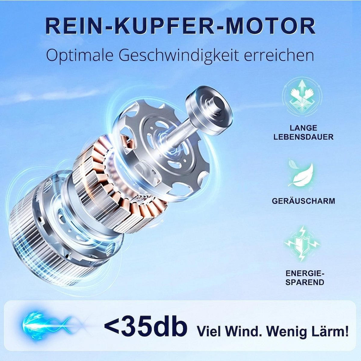 DECKENVENTILATOR & LED Beleuchtung Vor-/Rücklauf reversibler DC-Motor - Schwarz, Kunststoff (107/107/41cm) - BEXEVUE