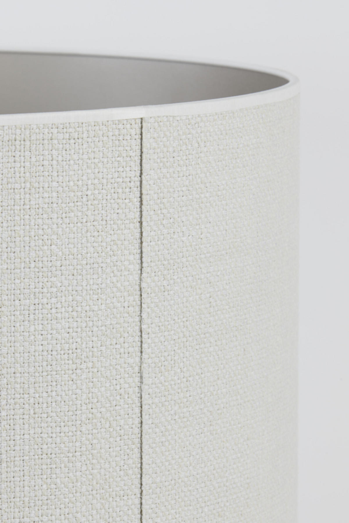 LAMPENSCHIRM Saverna Weiß Ø60/43 cm - Weiß, Textil (60/60/43cm) - Light & Living