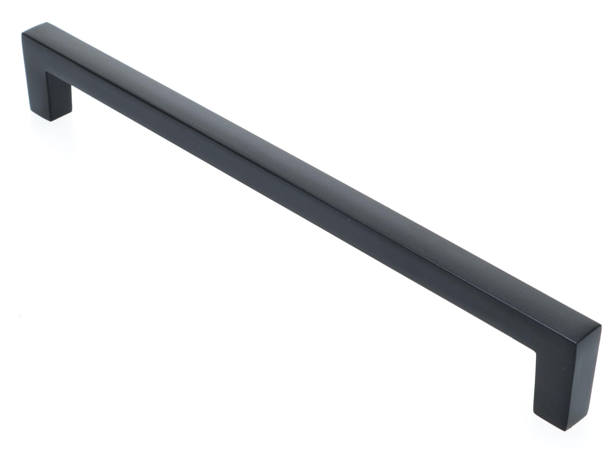 MÖBELGRIFF BA 256mm, Küchengriff Schwarz matt, Schrankgriff modern - Schwarz, Metall (1/2.7/26.6cm)