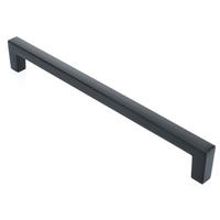 MÖBELGRIFF BA 192mm, Küchengriff Schwarz matt, Schrankgriff modern - Schwarz, Metall (1/2.7/20.2cm)