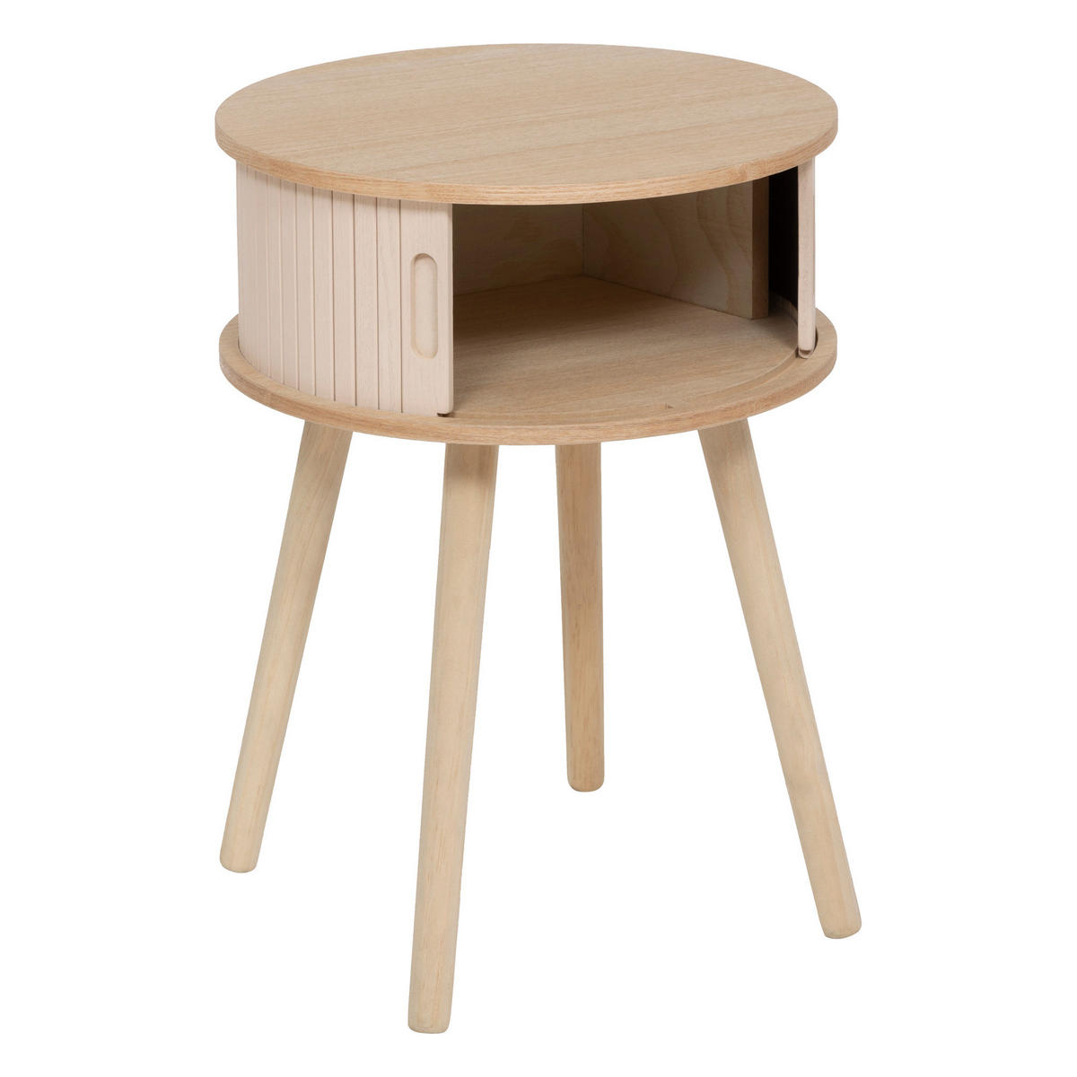 NACHTTISCH mit 2 Türen Nysos 40/40/54 cm - Beige, Holzwerkstoff (40/54/40cm) - Atmosphera Createur d´interieur