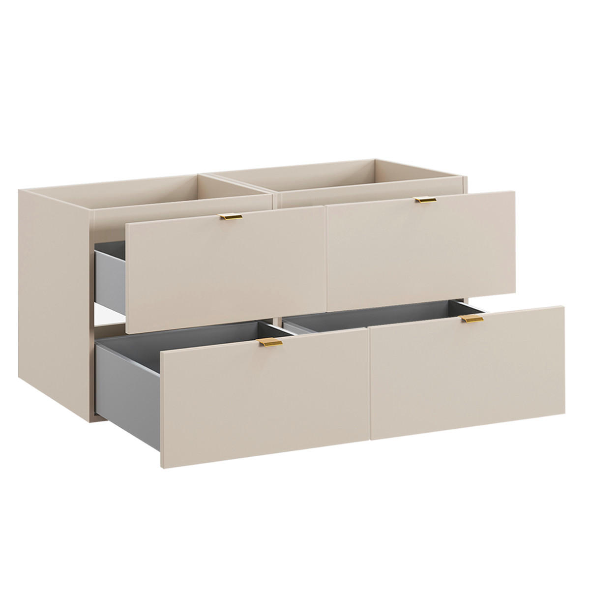 WASCHTISCHUNTERSCHRANK 120cm Azel Kaschmir - Beige, Holzwerkstoff (120/50/46cm) - Petits-meubles