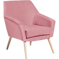 SESSEL Kachka Bezug Samtvelour Buche natur / rosé - Buchefarben/Rosa, Kunststoff (71/81/67cm) - 58aufmkessel