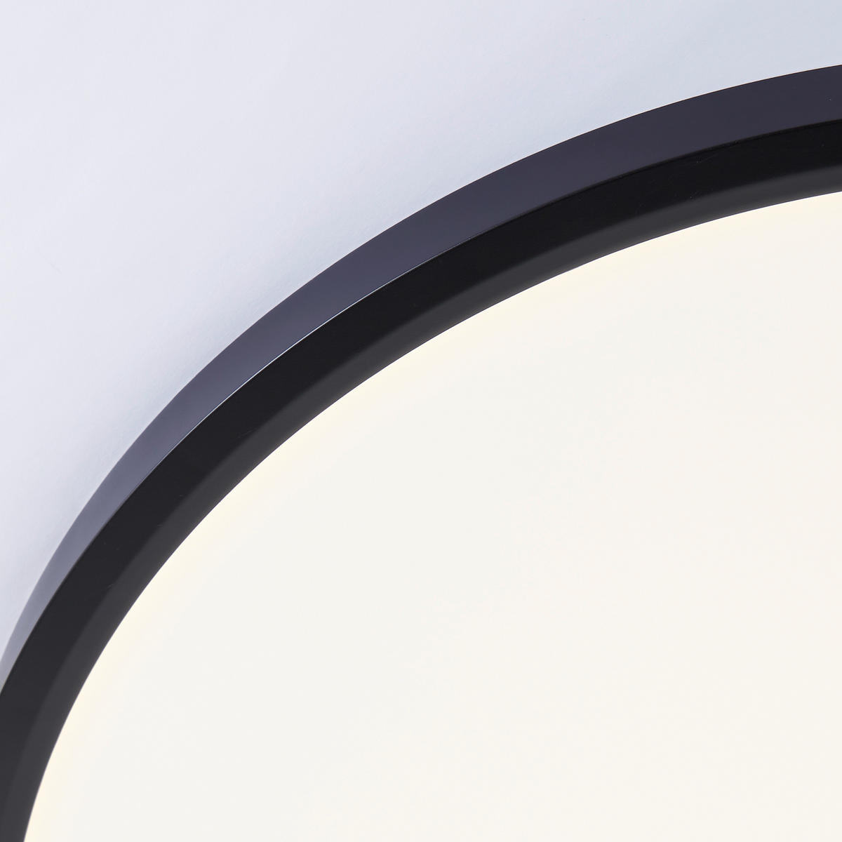 LED DECKENLEUCHTE Lotti Schwarz/Weiß 50/50/3 cm - Multicolor, Kunststoff (50/50/3cm) - Brilliant