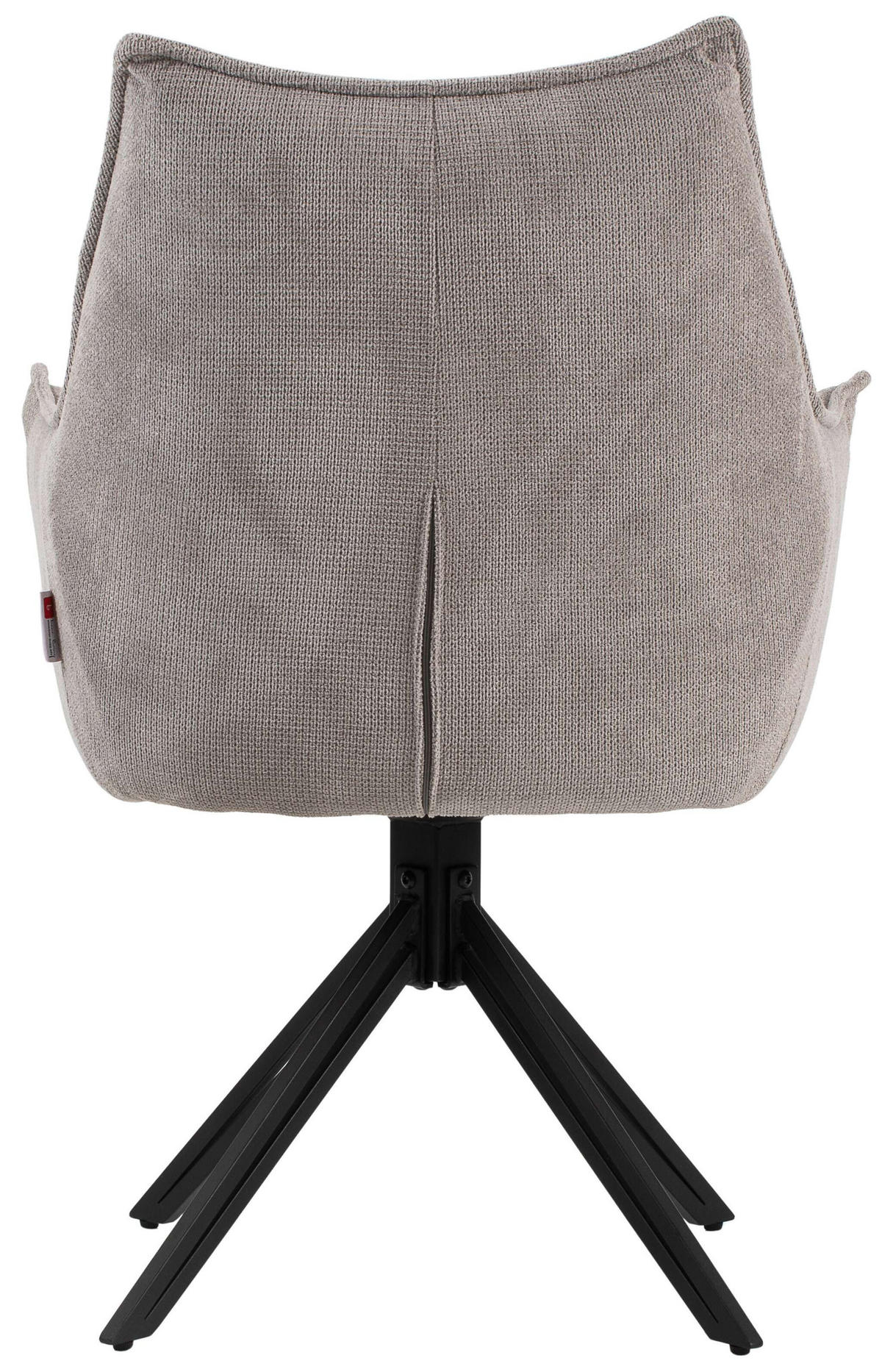 ESSZIMMERSTUHL Ginosa drehbar 2er-Set - Beige/Hellgrau, Textil/Metall (62/90/66cm) - Mr. Deko